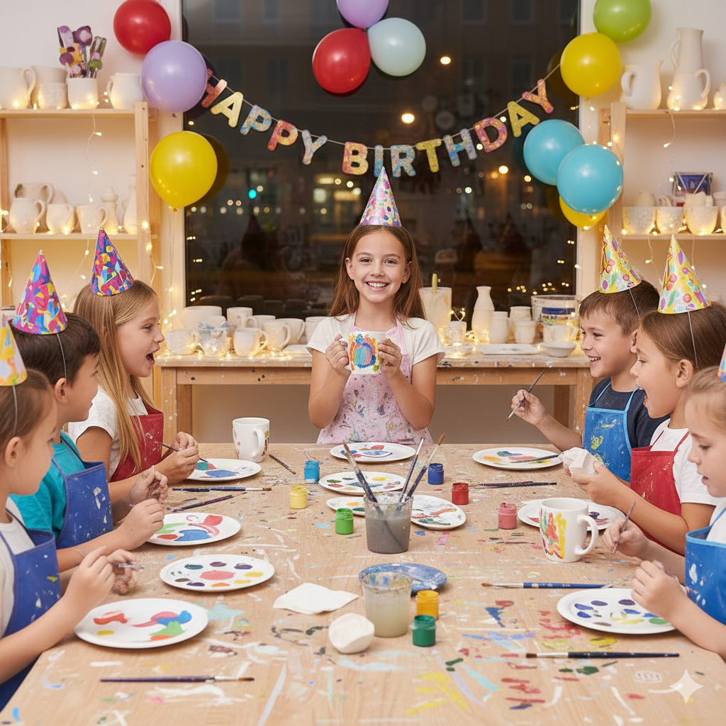 Birthday Party Painting (Evening Time)